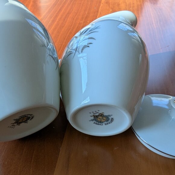 Noritake Blue Bell Sugar Bowl With Lid & Creamer Set Porcelain Fine China, #5564 - Picture 6 of 9